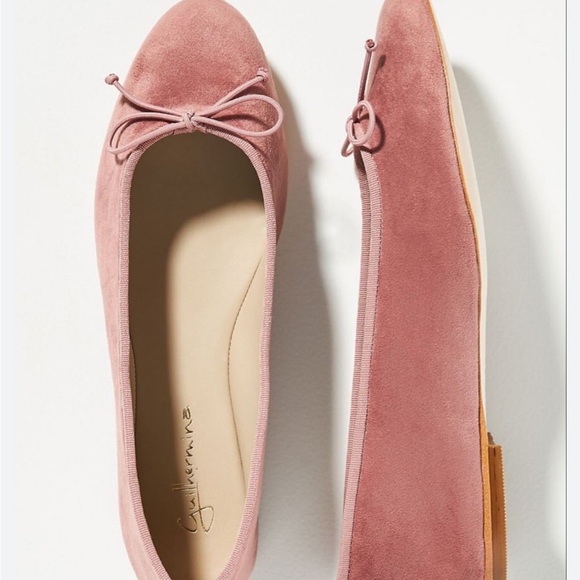 Anthropologie Shoes - Anthropologie Pink Suede Flats